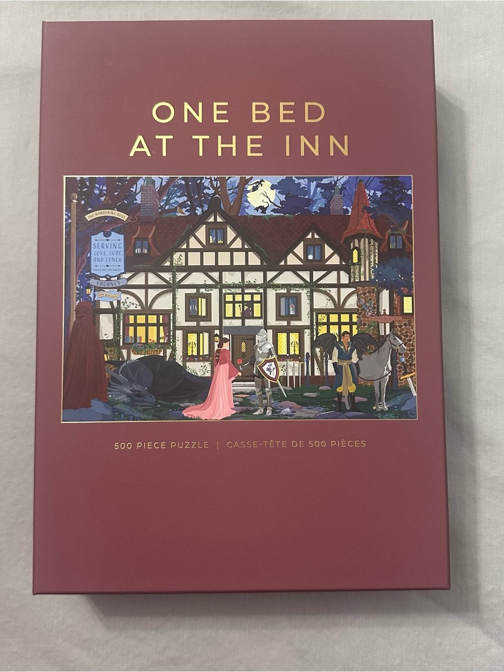 HOBBRY One Bed At The Inn 500 Piece Jigsaw Puzzle Knight Romance